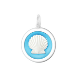 Lola Light Blue Shell Pendant