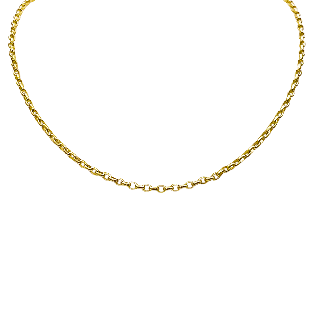 Lola 3mm Rolo Chain in Gold