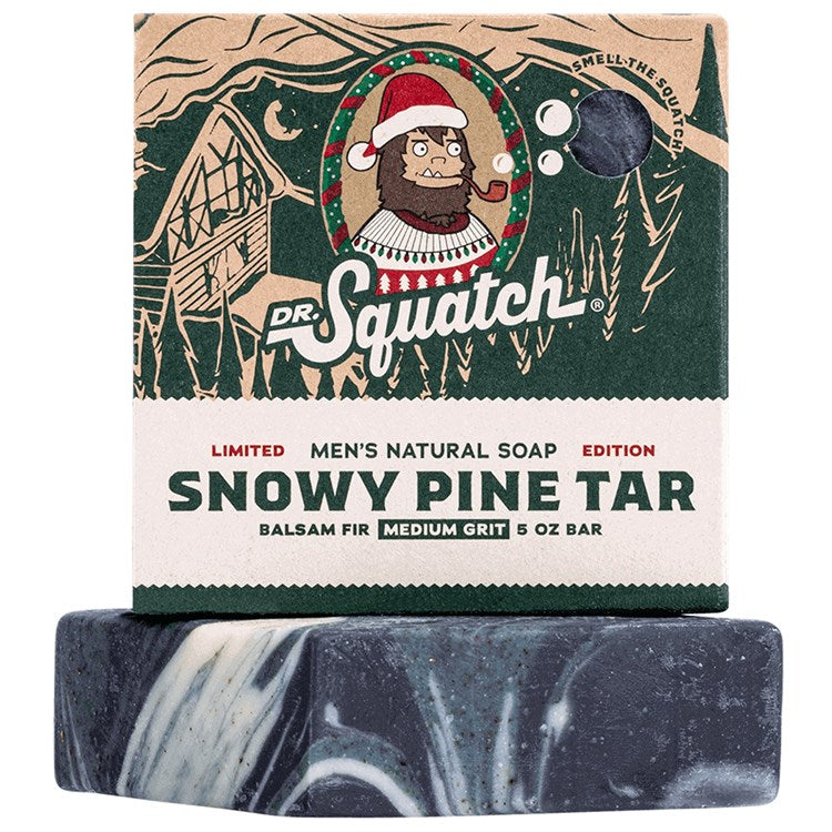 Dr. Squatch Bar Soap Snowy Pine Tar