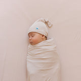 Little Unicorn -  Soft Blush Stretch Knit Swaddle & Hat Set