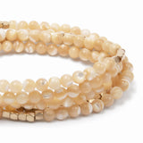 Scout Curated Wears - Stone Wrap of Prosperity -  Mother of Pearl/Gold