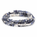 Scout Curated Wears - Stone Wrap of Intuition - Sodalite/Silver