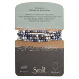 Scout Curated Wears - Stone Wrap of Intuition - Sodalite/Silver