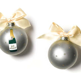 Coton Colors - Glass Ornament - Just Married Champagne Pop