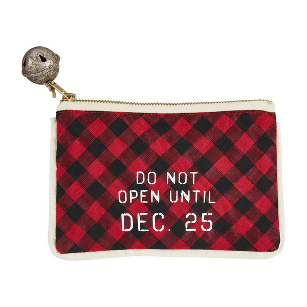 Mud Pie Do Not Open Gift Pouch 