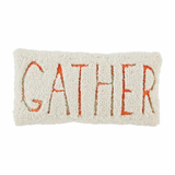 Mud Pie Hooked Pillow Gather Small