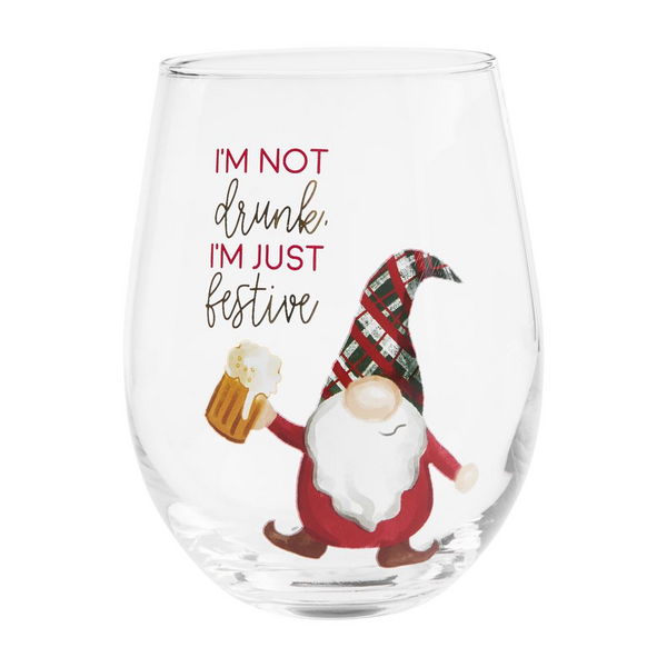  Mud Pie Gnome Wine Glass