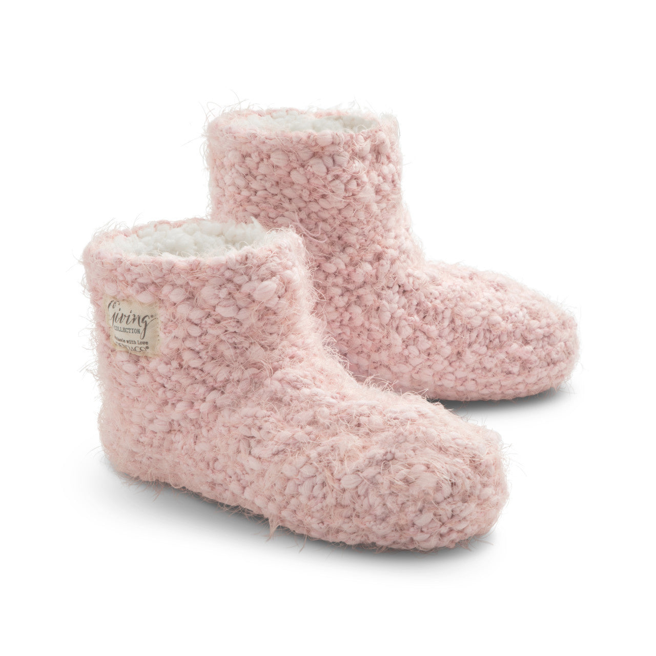 Demdaco Slipper Booties Pink