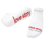 Notes To Self Love Story You + Me Socks White