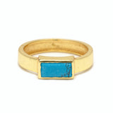 Pura Vida -Tulum Turquoise Ring - Gold